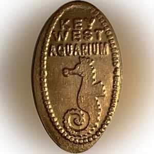 Key West Aquarium - Sea Horse - Elongated coin/ Squished Penny
